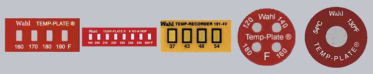 Temp-Plates are self adhesive temperature recording labels that can be read at a glance Temp-Plates indicators