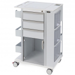 Rolling Storage Cart with 3" Casters_noscript