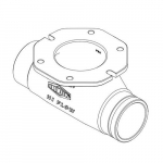 5" x 4" Pipe x Groove Tee Fitting 5" x 4" Pipe x Groove Tee Fitting