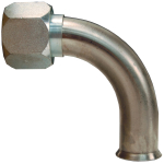 90 deg Elbow Female Weld End Metal Hose Fitting 90 deg Elbow Female Weld End Metal Hose Fitting
