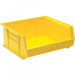 16" x 14" x 7" High Density Stackable Plastic Bin, Yellow 16" x 14" x 7" High Density Stackable Plastic Bin, Yellow