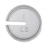 1 lb Class F Cast Iron Slotted Weight