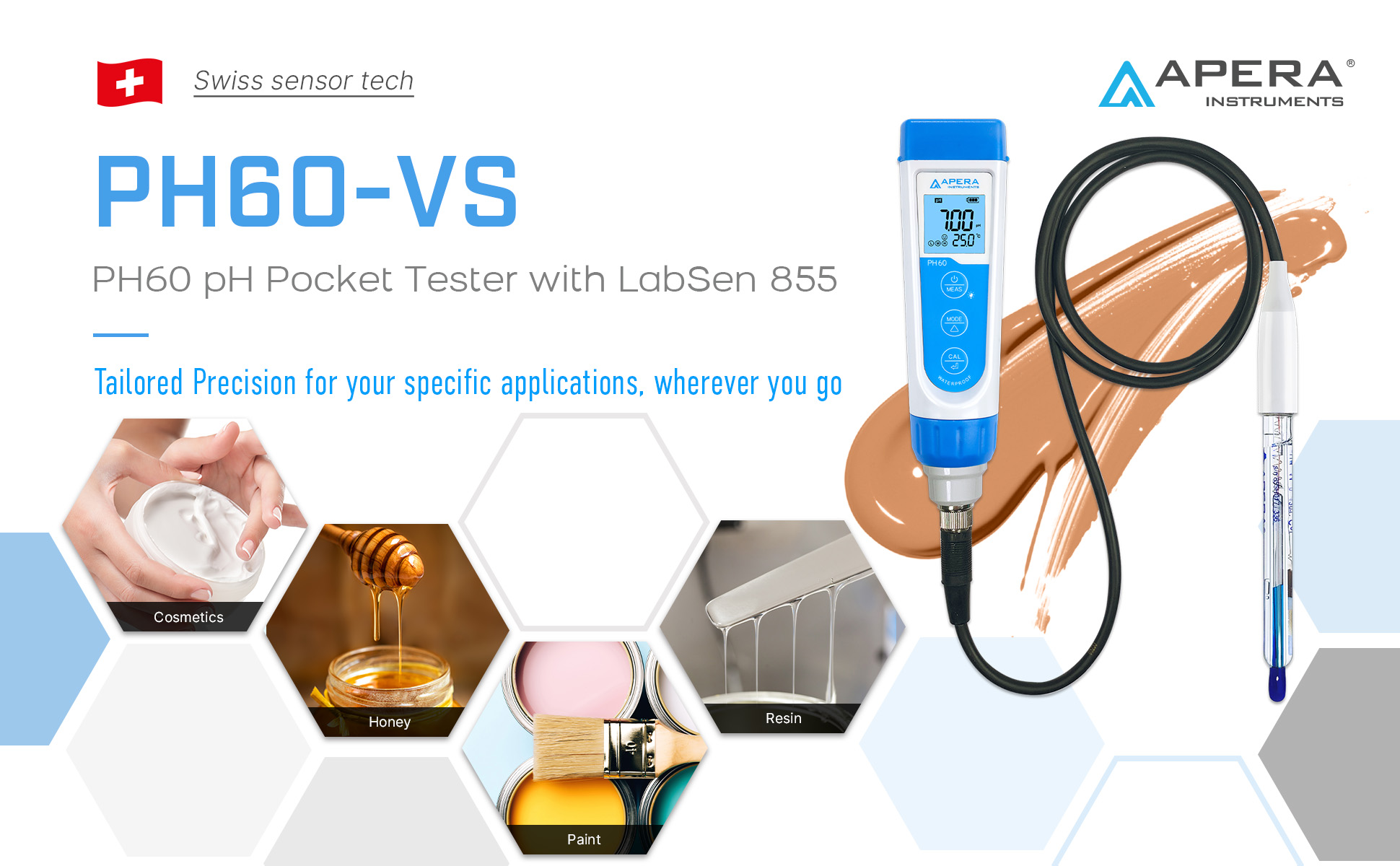 PH60-VS pH Meter Kit for Viscous Samples