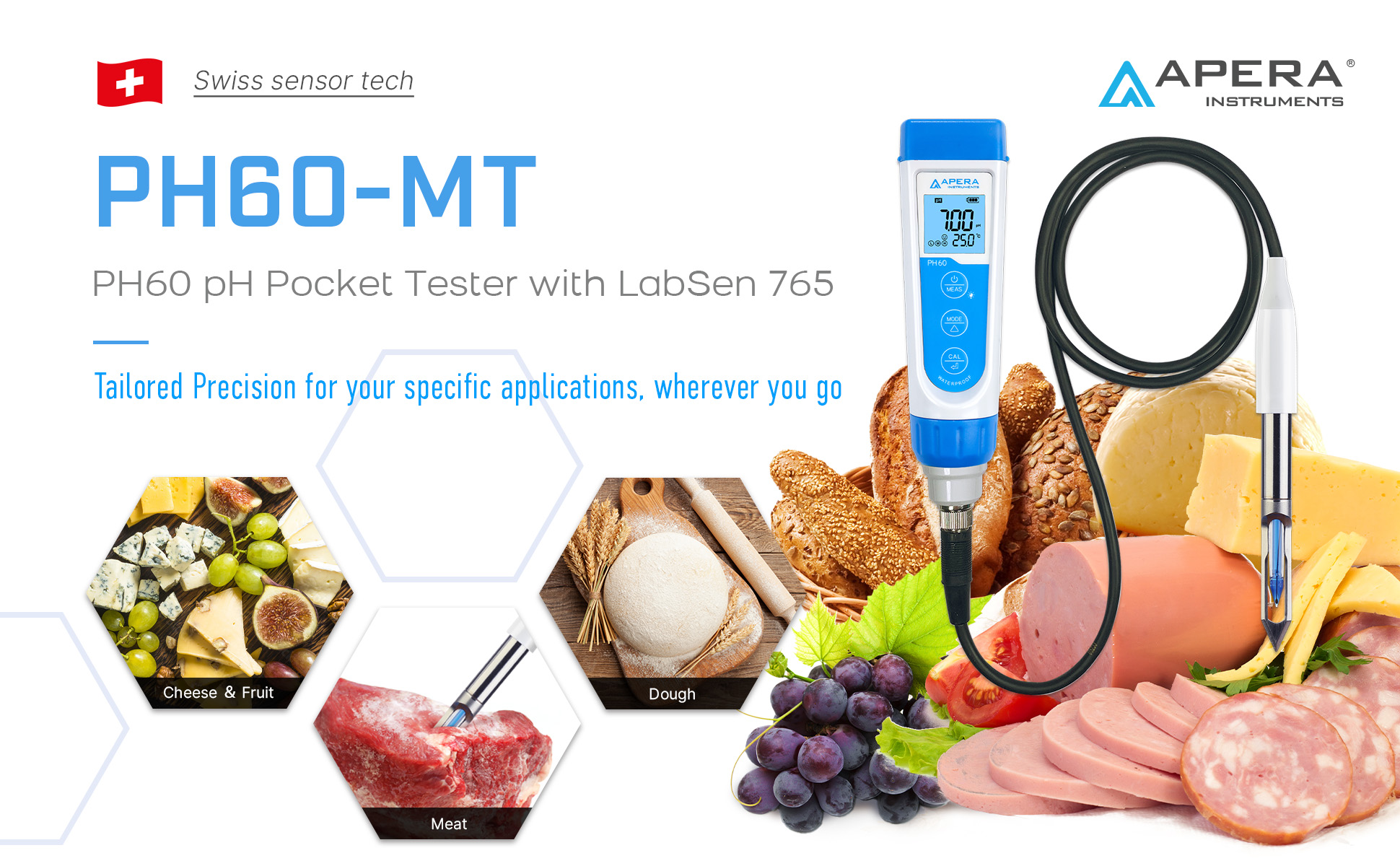 PH60-MT pH Tester for Meats