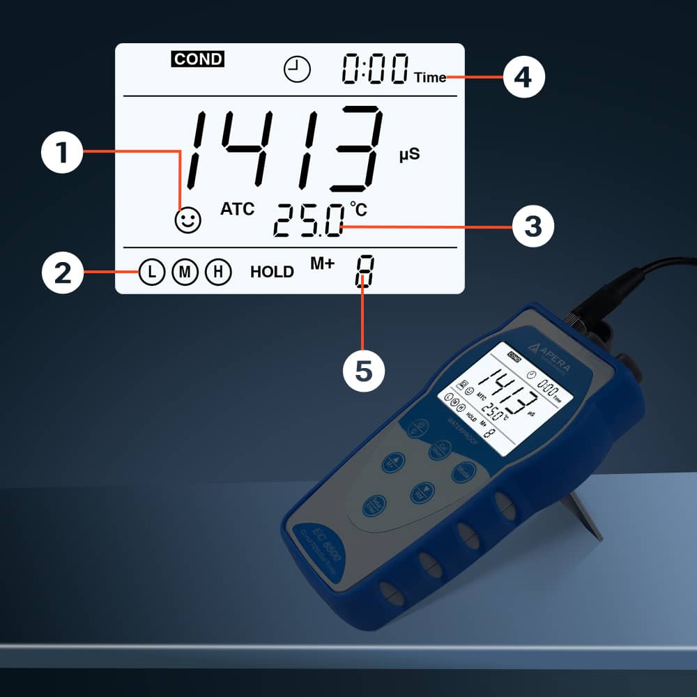 Large backlit LCD Display