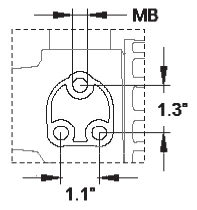 Mounting Dimensions 1 1/2