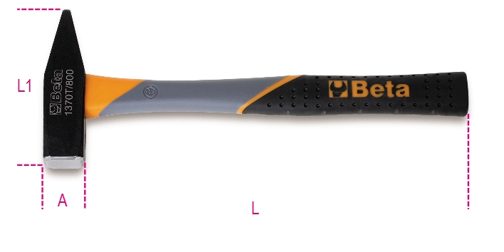 Buy Beta Tools 013700700, 1370T 1000g Mechanic's Hammer with Fibre Shaft -  Mega Depot