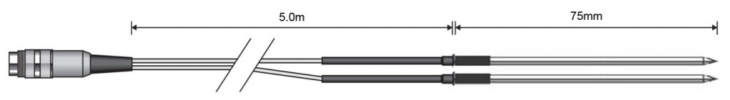 PST Penetration Probe Duplex (2 x 5m Lead)