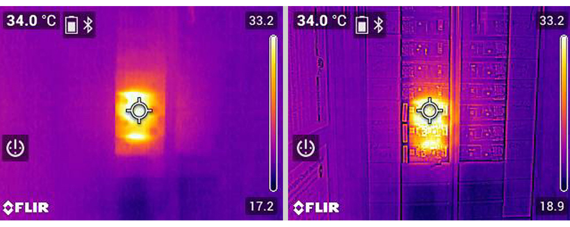 Pictured left to right: without MSX and with MSX