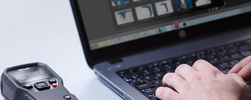 Capture thermal iamges with MR160 and generate reports using free Flir Tools softare Flir MR160 and Flir Tools software