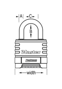 Buy Master Lock 1178, Combination Padlock Only (no Key is Included) - Mega  Depot