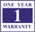 One Year Warranty