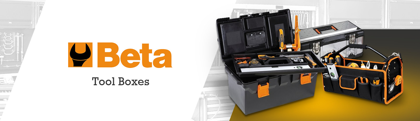 Beta Tools 021160000 C16 Plastic Tool Box with Object Compartment