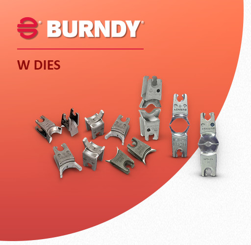 New Burndy W687 Index 687 W-Die MD6 Hydraulic Crimper Crimping Dies Die Set