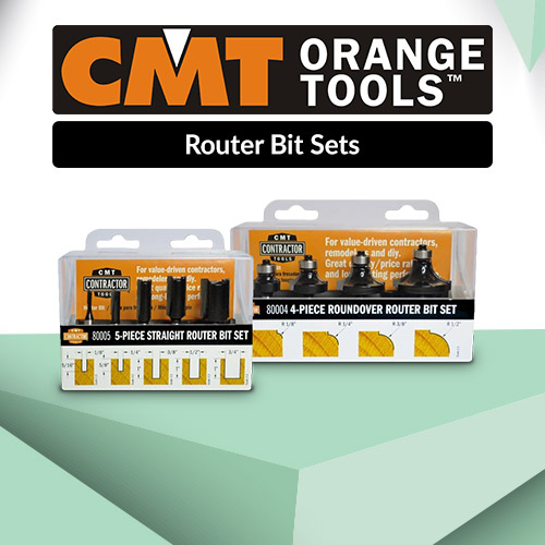 CMT 80004 4Piece Roundover Router Bit Set 1/4 Shank