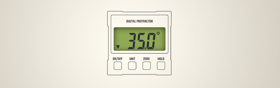 How to use a digital protractor