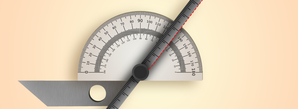 How to use a protractor with depth gauge