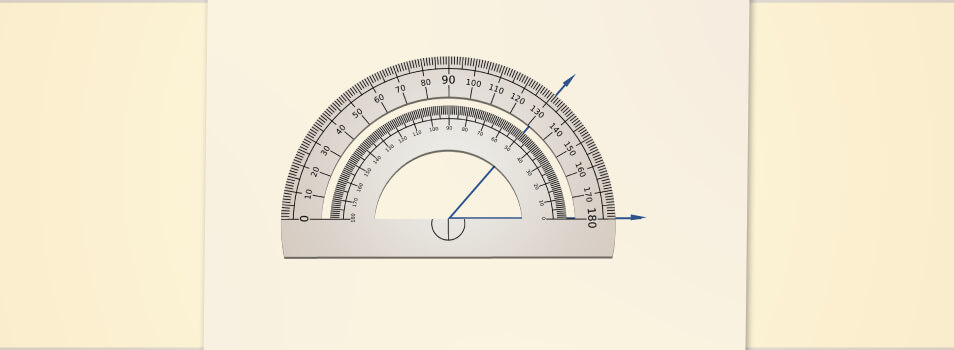 How to use a protractor to measure angles