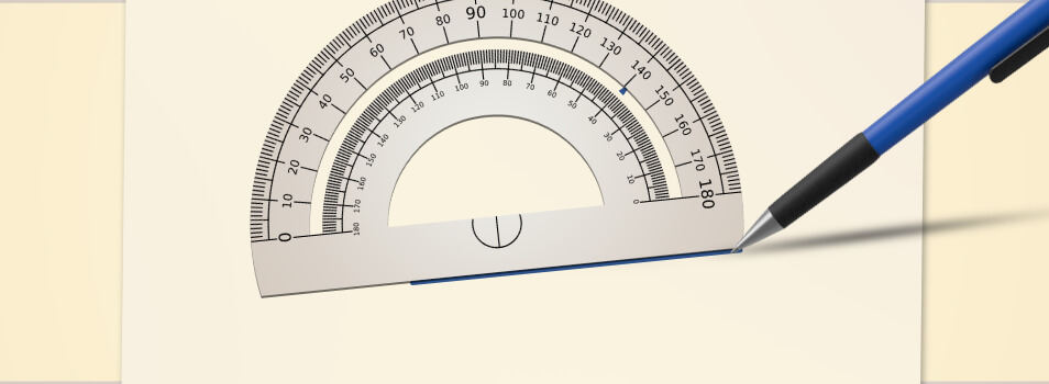 How to draw an angle using a protractor
