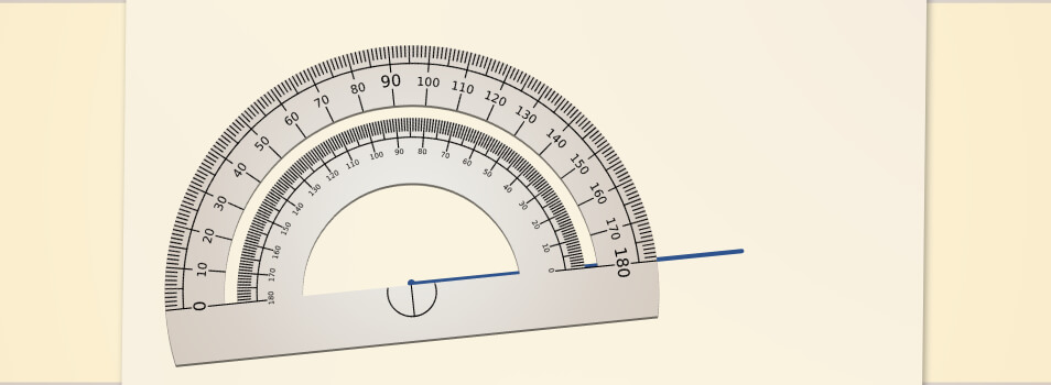 How to draw an angle using a protractor
