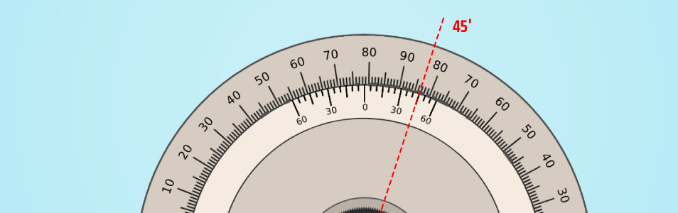How to use a universal bevel protractor