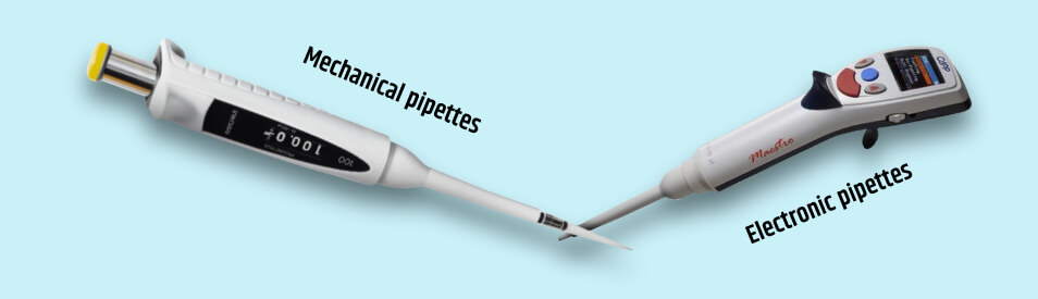Mechanical & electronic pipettes