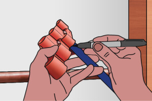 Step 3 - Measure & mark the insertion depth