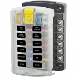 Blue Sea Systems 5029-BSS, ST Blade Fuse Block - Circuits with Cover