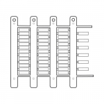 Cembre 4101121, MG-TPM 40041 ABS Push-In Marker for PM Holders