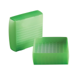Heathrow Scientific, 120372, Cryo Freezer Box, 1.5/2mL, 81-Place, Green