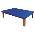 4-1/2' x 6' Mat Platform Table, Dark Blue_noscript