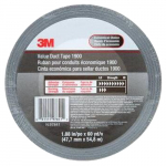 1900 Series Value Duct Tape, Silver, Individual Wrap