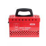 Safety Standard Redbox Kit with 12 Padlock Eyelets Red