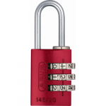 14524 145 Series 3-Dial Padlock Red - Carded_noscript