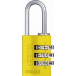 14521 145 Series 3-Dial Padlock Yellow - Carded