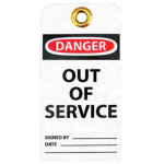 Safety Tag, "Out of Service"_noscript