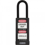 09880 74 Series Non-Con Padlock, 1-1/2" Black74LB/40 KD Black