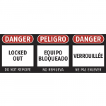 Lockout Labels 1" x 1-3/16" (English/Spanish/French)_noscript