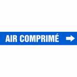 1-1/2" to 2" Pipe Marker "Air Comprime" Blue_noscript