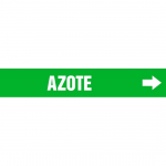 1-1/2" to 2" Pipe Marker "Azote" Green_noscript