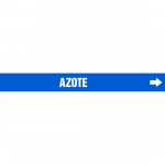 1-1/2" to 2" Pipe Marker "Azote" Blue_noscript