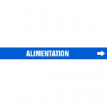 2-1/2" to 6" Pipe Marker "Alimentation" Blue_noscript