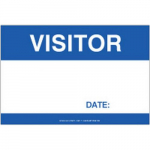 2" x 3" Visitor Badge Labels, Roll of 100 pcs