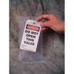 7" x 4" Clear Plastic Over Flap Tag Pouch_noscript