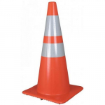 28" Traffic Cone with Reflective Collars_noscript