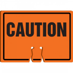10" x 14" Cone Top Warning Sign w/ Legend: "Caution"