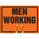 Cone Top Warning Sign w/ Legend "Men Working"_noscript