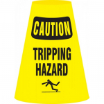 Caution Cone Cuff Sleeve w/ Legend "Tripping Hazard"_noscript