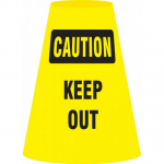 Cone Cuff Sleeve "Caution - Keep Out", 6/Pk_noscript