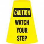 Cone Cuff Sleeve "Caution - Watch Your Step", 6/Pk_noscript